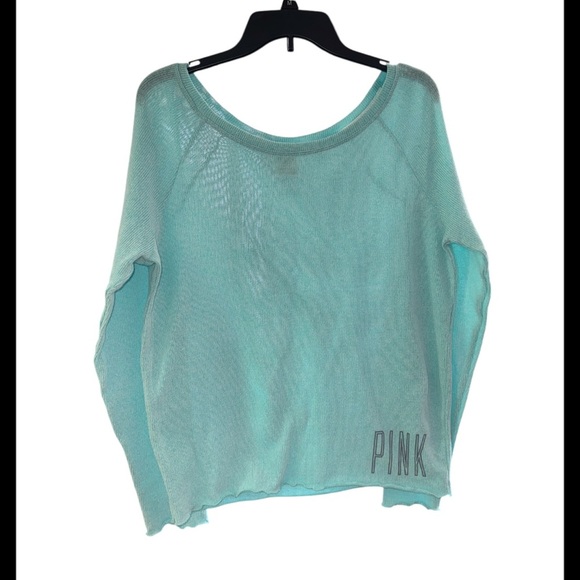 Pink Teal Sweater light size medium - Picture 1 of 5